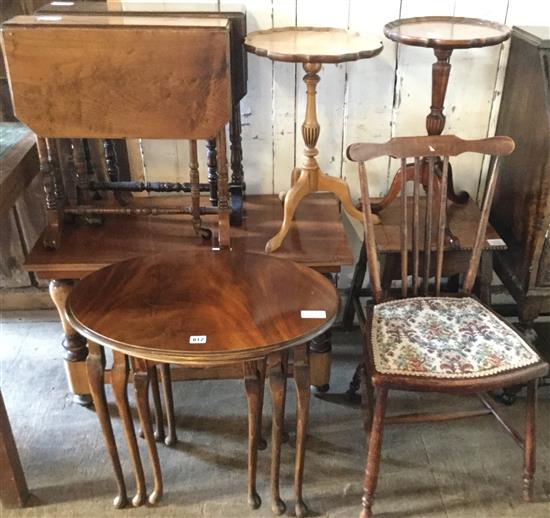 2 Sutherland tables, nest of tables and other items (8)